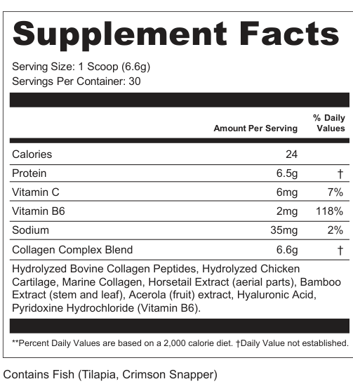 Supplement Facts for Veil
